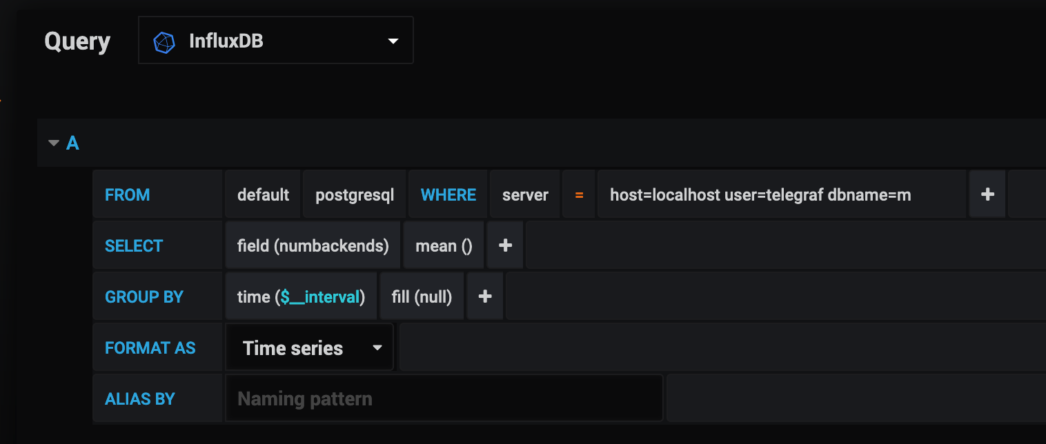 InfluxDB query in Grafana