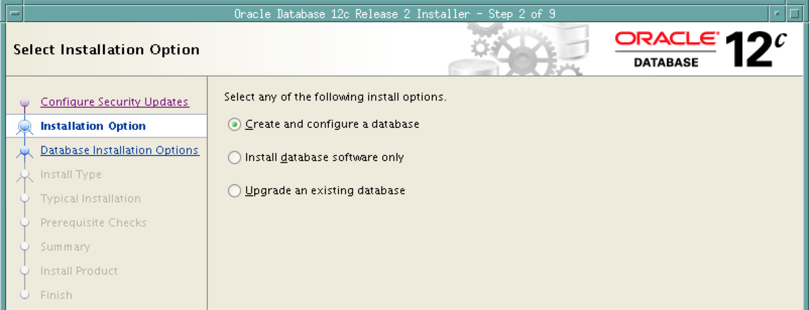 Installazione Oracle 12c R2 - Passi installazione