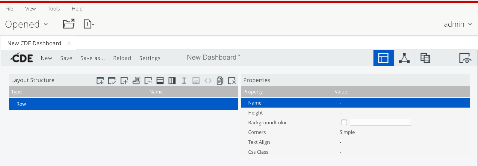 Pentaho - new CDE