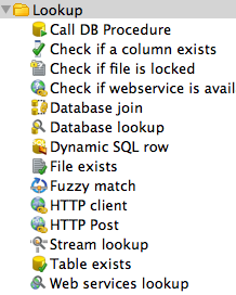 Pentaho - Spoon Lookup Step
