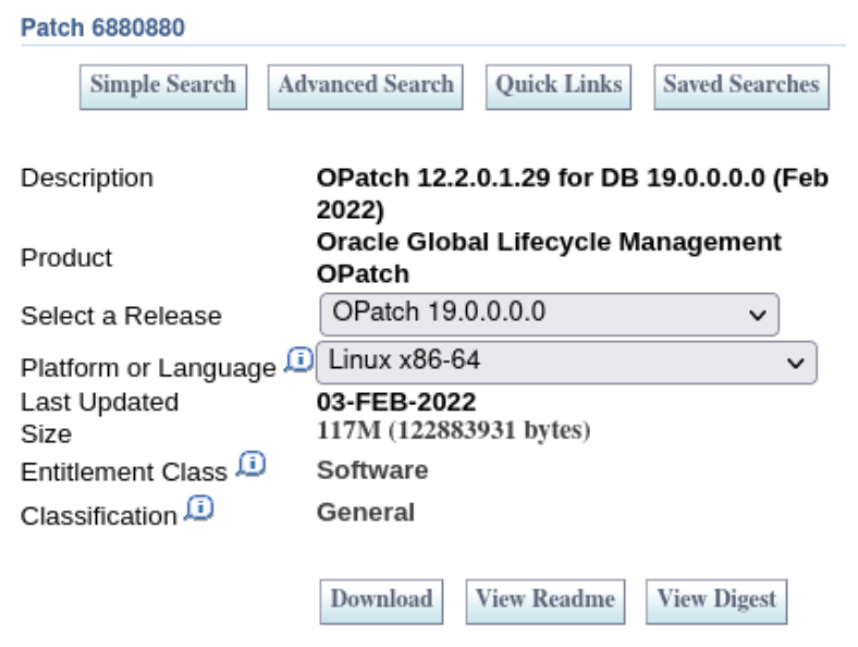 Installazione Oracle RAC 19c - Download OPatch