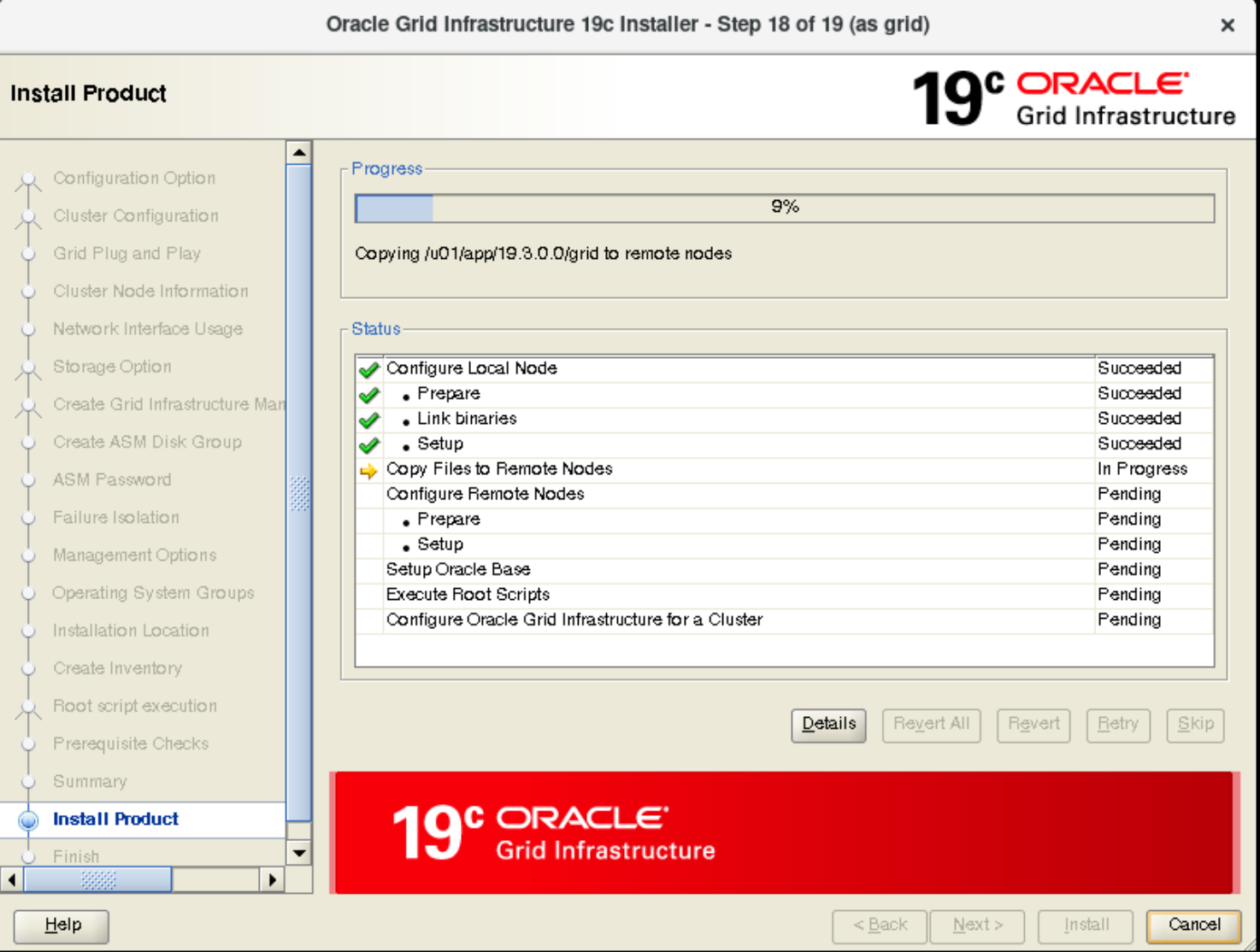 Installazione Oracle RAC 19c - Installazione