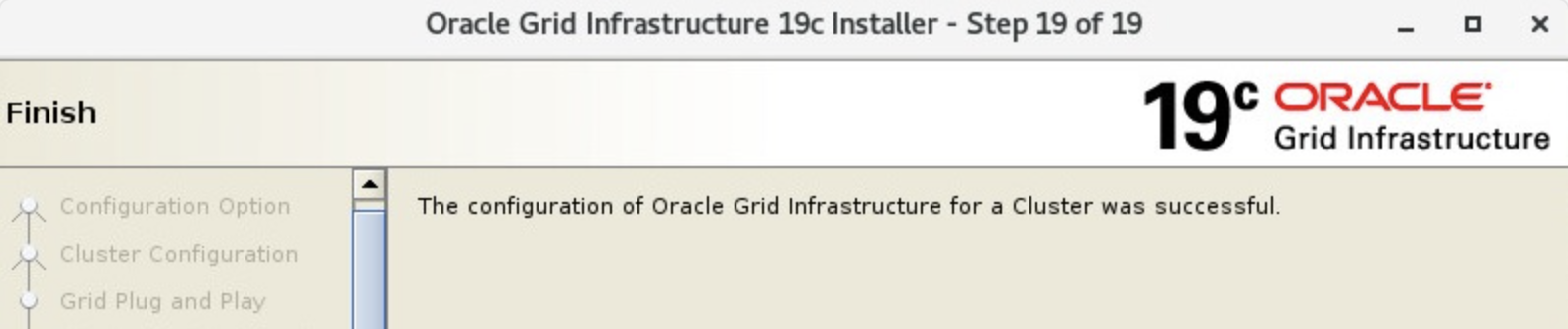 Installazione Oracle RAC 19c - Fine