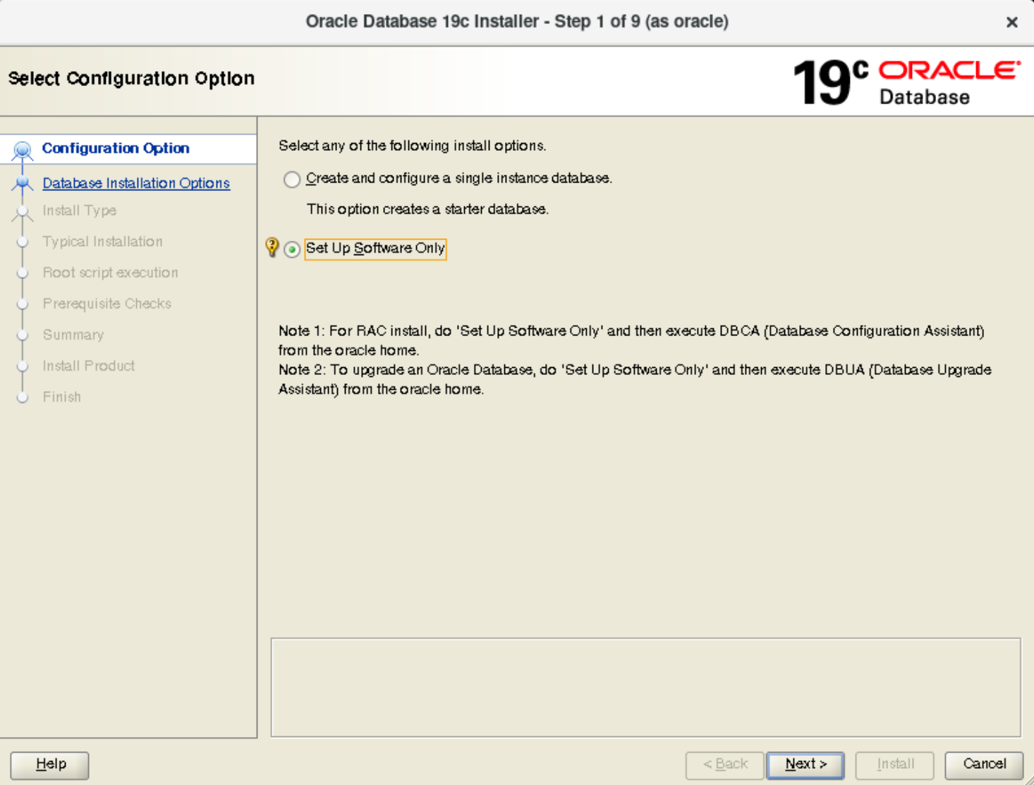 Installazione Oracle RAC 19c - Installazione software: scelta configurazione
