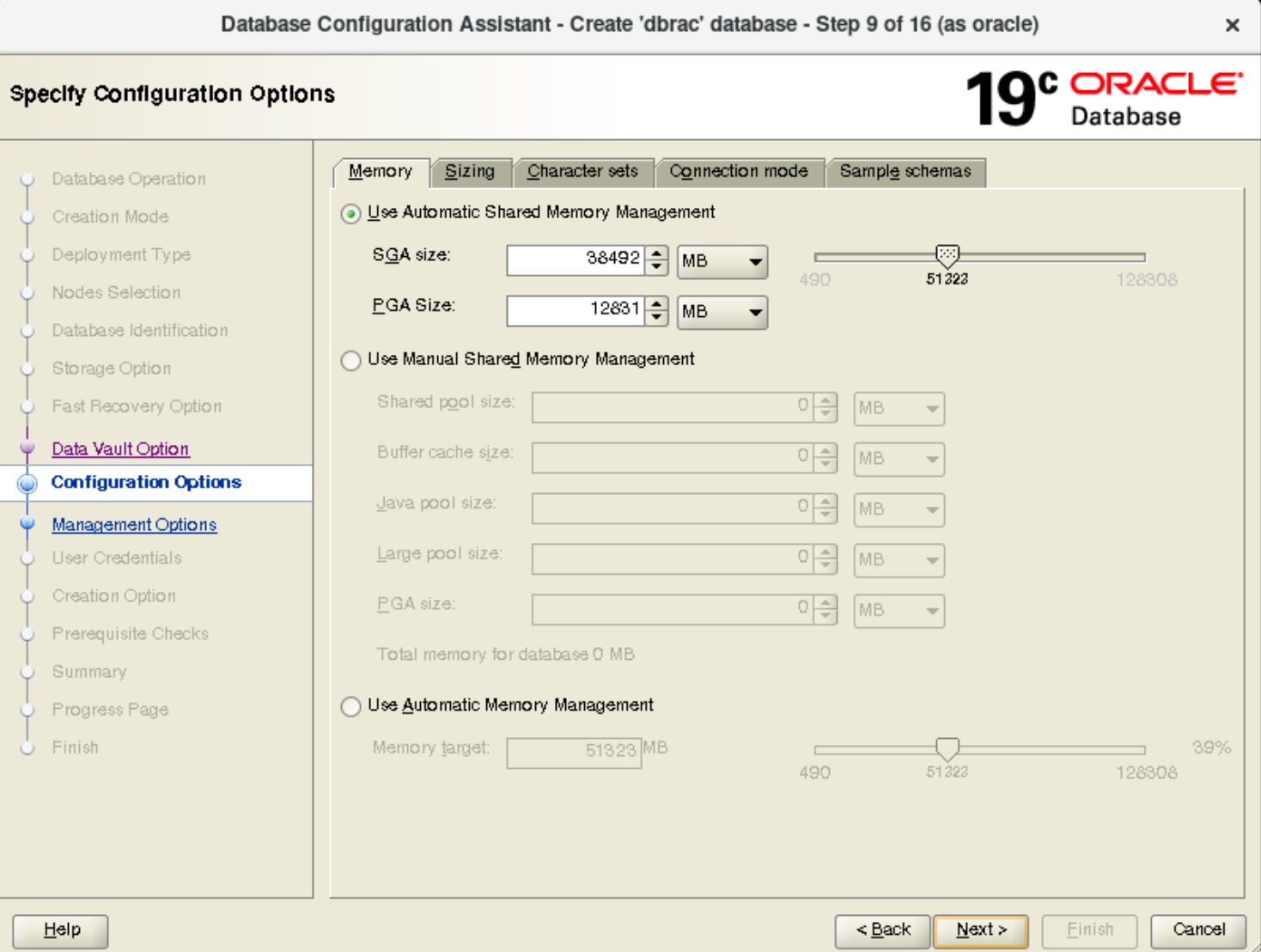 Installazione Oracle RAC 19c - Creazione RAC: sommario