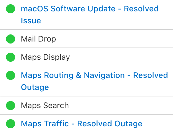 Apple services status