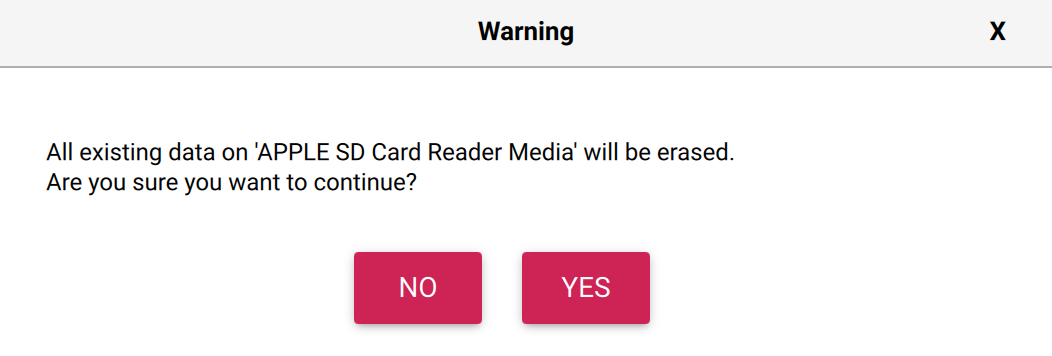 Raspberry Imager - Sure?
