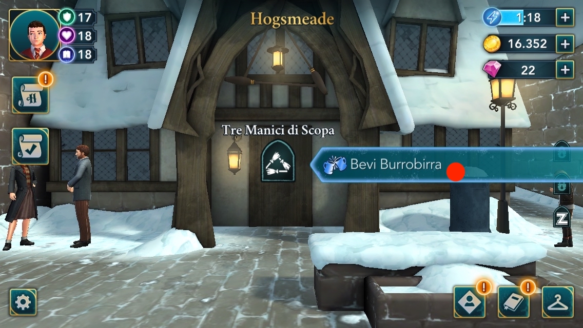 Hogwarts Mystery - Energy Spot - Bere burrobirra alla locanda